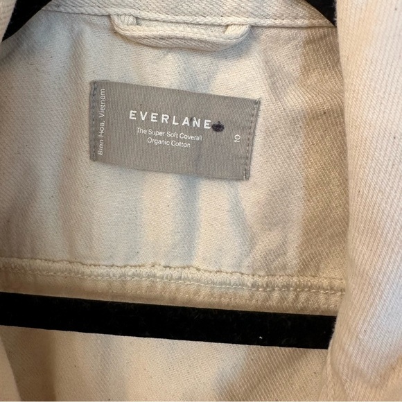 Everlane Short Sleeve Denim Coverall / Bone size 10 - Picture 5 of 7